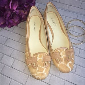 Ninewest calfhair Style Flats